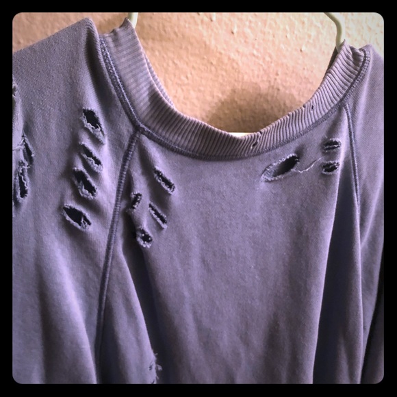 Aerie distressed sweatshirt